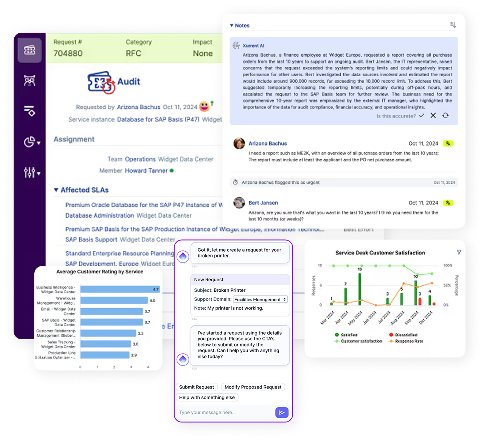 Xurrent service management platform
